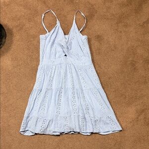 Ardene Light Blue Eyelet Midi Dress